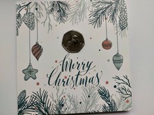  ⛄ 2021 ROYAL MINT UK 50p COIN THE SNOWMAN  50p COIN CHRISTMAS CARD BUNC UNC