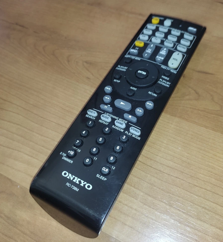 Original Fernbedienung ONKYO RC-738M, 100% Funktionalität, GUTER ZUSTAND - Bild 2 von 4