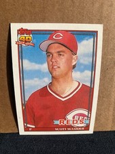 1991 Topps Baseball Card Cincinatti Reds Scott Scudder