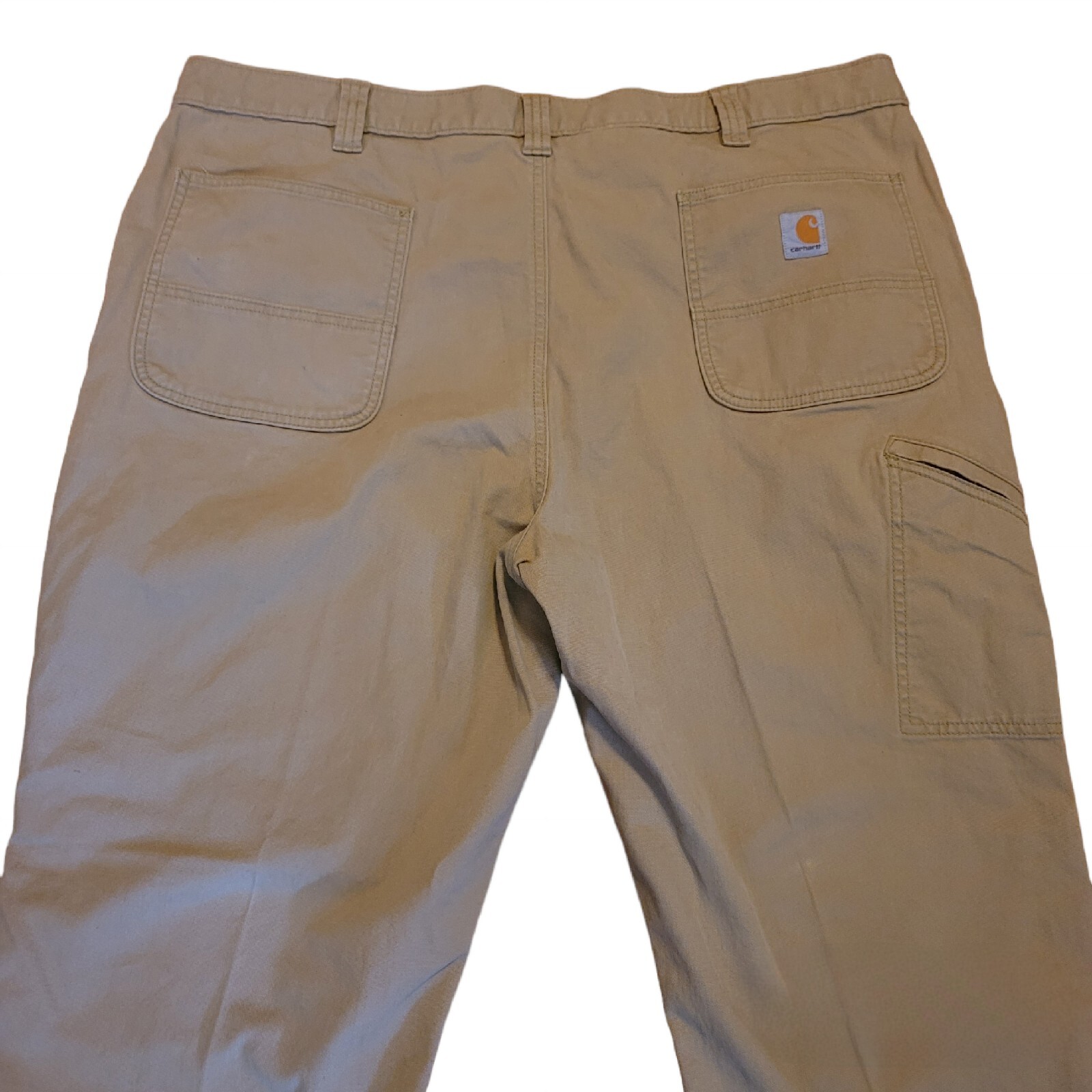 Carhart Mens Relaxed Fit 44x30 Khaki Beige Cargo Work Wear Pants eBay