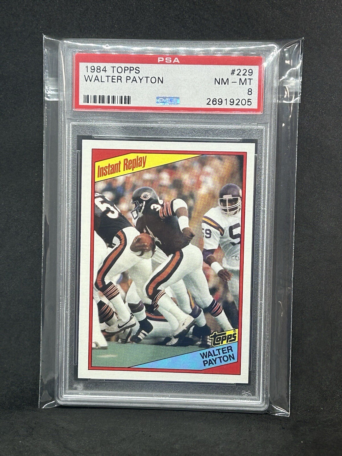1984 Topps Walter Payton Instant Replay #229 PSA 8 NM-MT Chicago Bears HOF Sb7