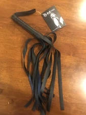 Brand NEW Black Leather 24” S&M Sex Mischief Flogger