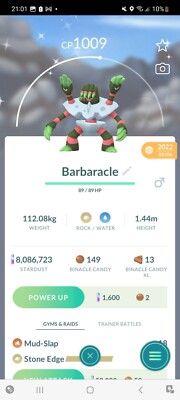 Pokemon Go Shiny Barbarakel 