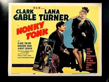 MGM HONKY TONK ORIG R-1955 LOBBY CARD SET (8 CARDS), CLARK GABLE, LANA TURNER
