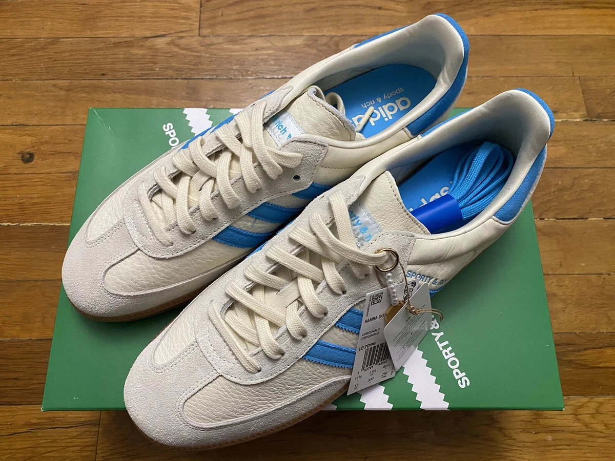 Size 12 - adidas Samba OG Sporty & Rich Beige Blue Cream Men's - Ship Today