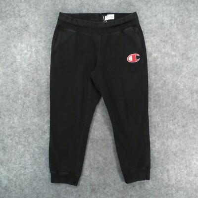 Champion Reverse Weave Sweatpants Mens XL Black Fleece