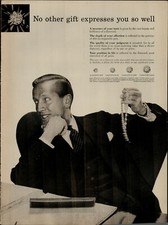 1956 De Beers Diamond Necklace Different Size Karats Vintage Print Ad 2556