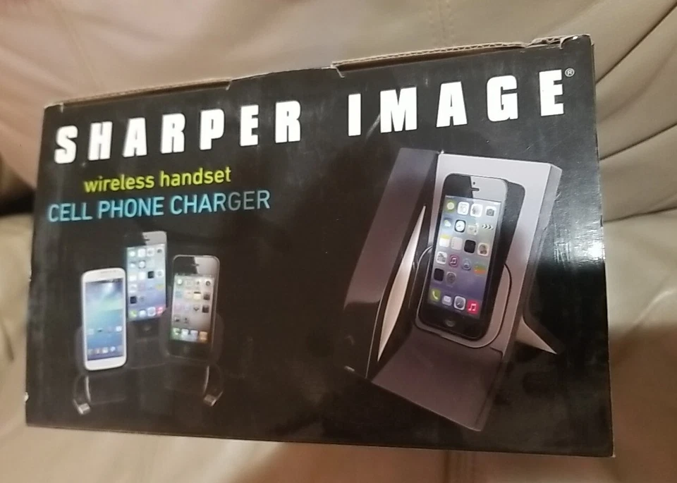 Sharper Image Wireless Bluetooth Handset iPhone 4, 5, Samsung Cell Phone Charger - Image 4 of 4