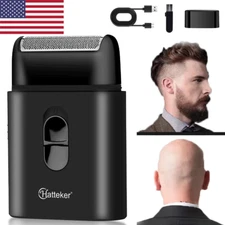 Hatteker Mini Electric Shaver Professional Beard Trimmer Razor Portable Shaver