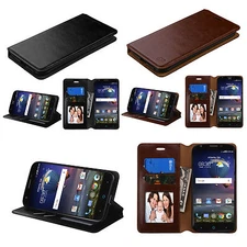 For MOTOROLA MOTO Z2 Force /Z2 Play Leather Wallet Flip Case Cover Stand Pouch