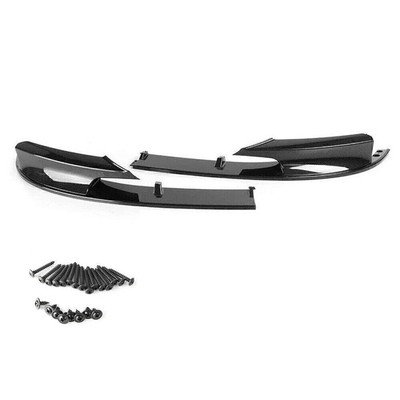 For BMW 3 Series F30 328i M Sport 2012- 18 Front Bumper Spoiler Lip Carbon Fiber