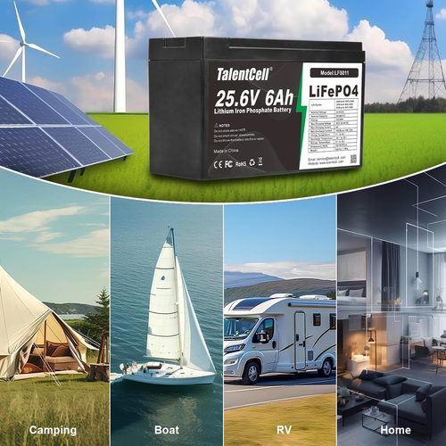 24V 6Ah Lifepo4 Battery Pack LF8011, 25.6V 153.6Wh Deep Cycle Rechargeable Lithi - Picture 5 of 12