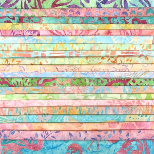Lunn Tissu Batiks Stash Builder 20 Fat Quarters 100 % coton FQ Rainbow #884
