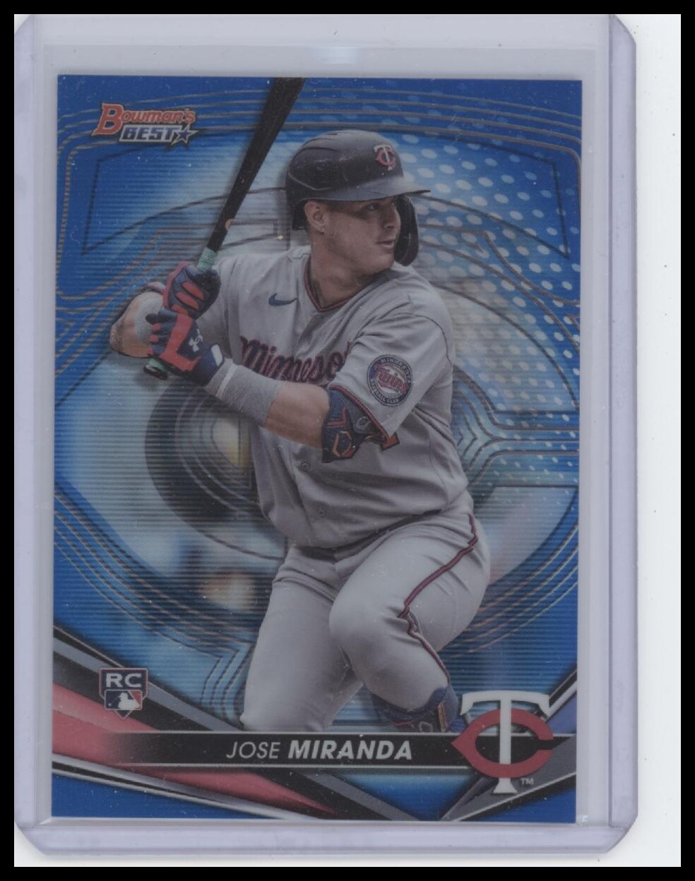2022 Bowman's Best #59 Jose Miranda Blue Refractor #/150