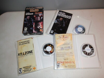 Logans Shadow Syphon Filter/Killzone PSP Dual Pack & Resistance PSP Games