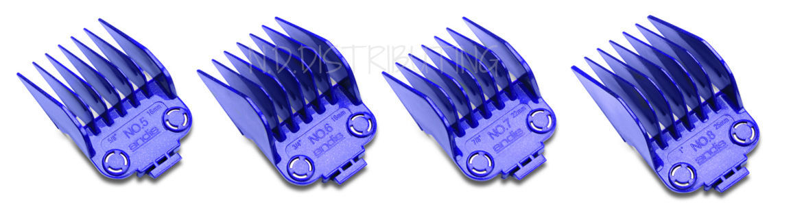 Andis Master DOUBLE Magnetic Nano Clipper Guard Comb Guide set, 4 LARGE (01415)