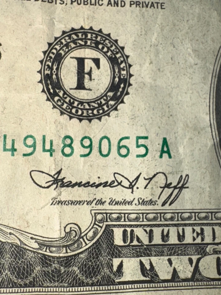 MIXED GOOD TWO Dollar BILL -1976-a found in a mixed stack of bills - Image 3 of 4