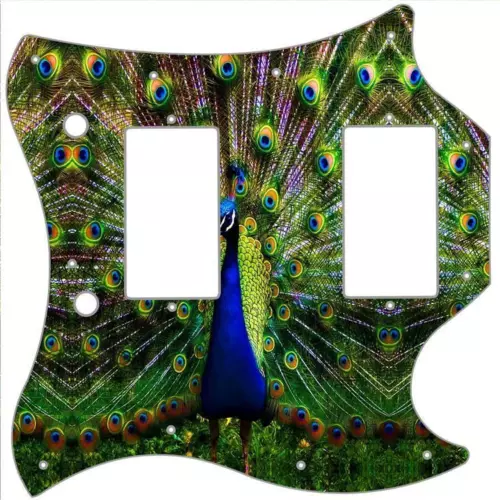 SG Standard Pickguard Custom Gibson Graphic Graphical Guitar Pick Guard Peacock