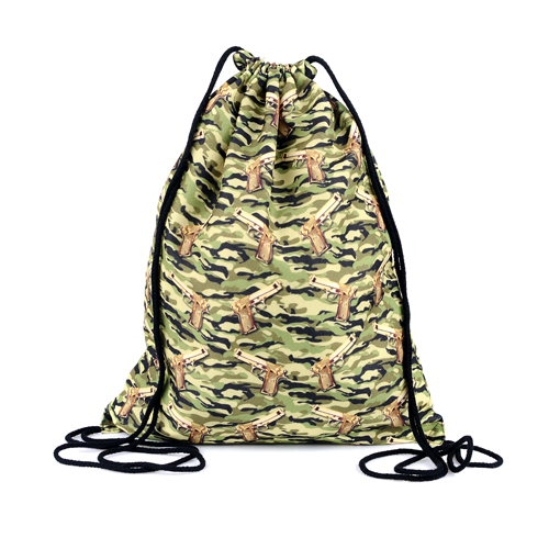 Backpack Fitness Bag Rucksack Girls School Women Men Boys Full Print Polyester - Picture 4 of 9