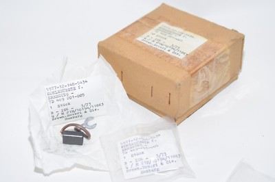 2x Kohlebürste Kontaktbürste für Erregung, 12.5 x 8 x 20 mm, Carbon Brush, NOS