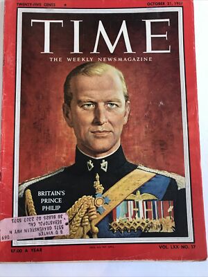 1957 Time October 21 - Prince Philip; Sputnik is launched; Our Vangaurd fails