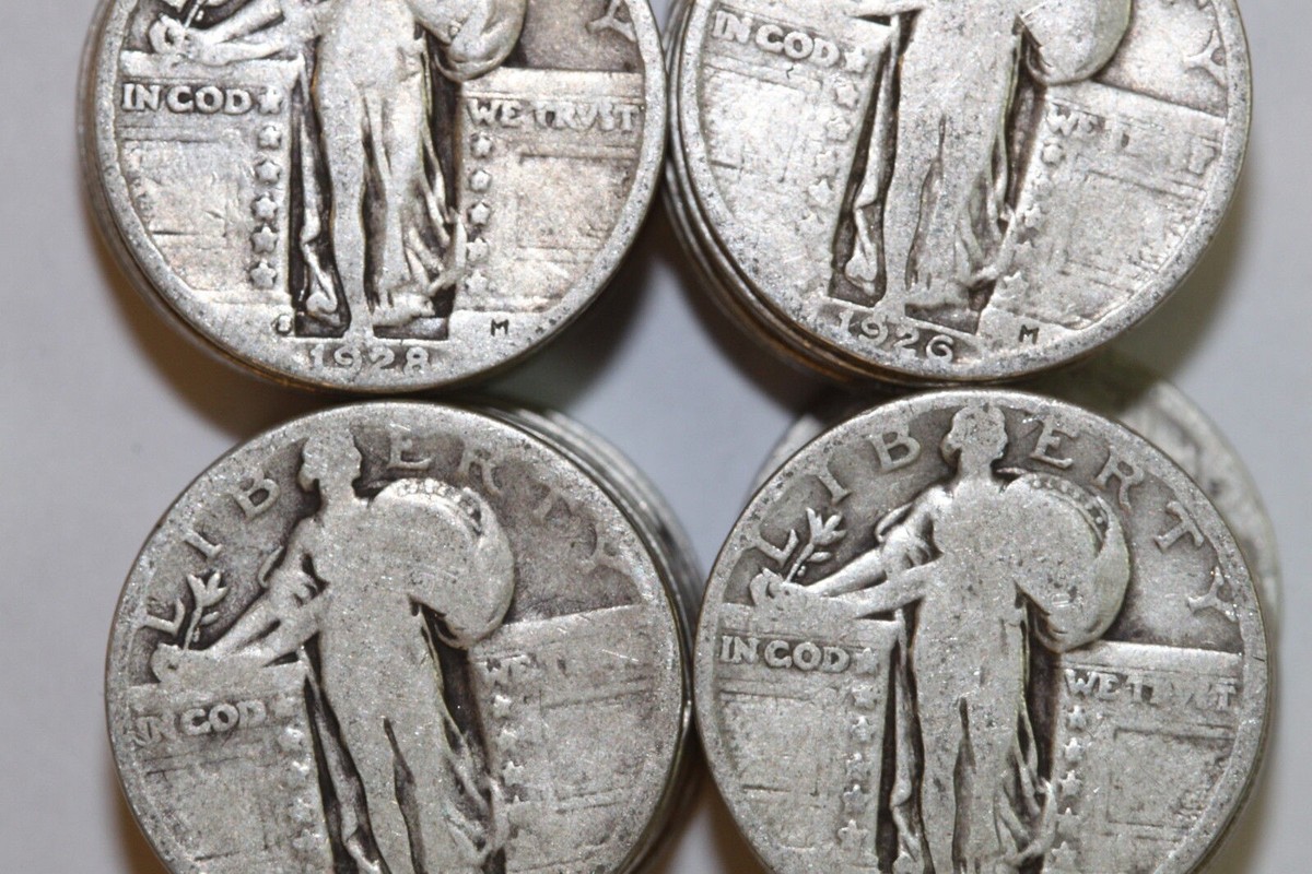 Fast Shipping: $10.00 Face in Full Date Good+ Standing Liberty