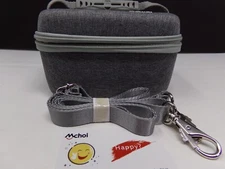 McHoi Hard Case w/Handle/Adjustable Shoulder Strap-Gray Tech-6.25 x 4.75 x 4"