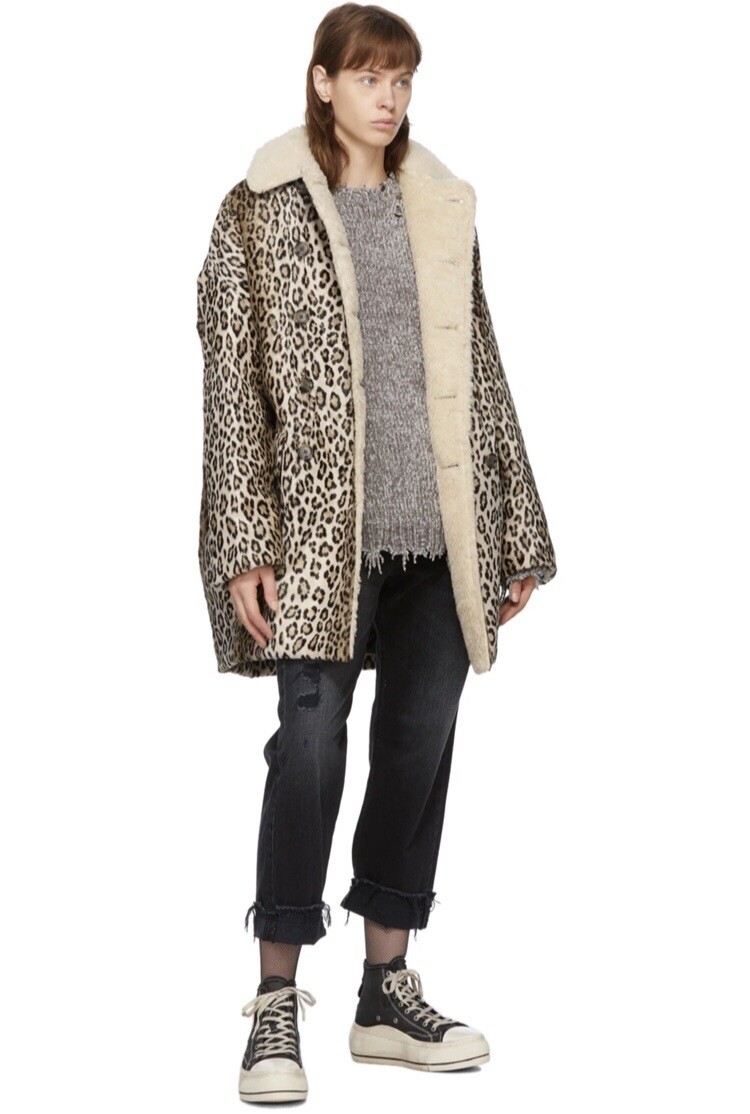 正規新品未使用 CLANE LEOPARD HUNTING JACKET 1 Shredded Leopard Abu Jacket by R13- La Garçonne