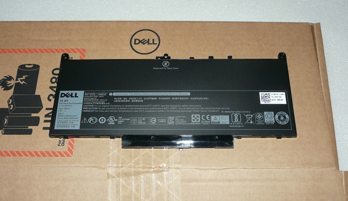 NEW GENUINE DELL LATITUDE E7270 E7470 BATTERY 55WH 7.6V J60J5