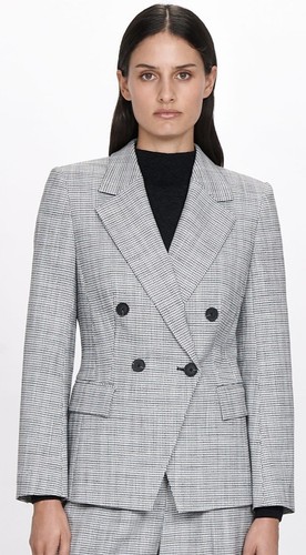 Veronica Maine Stretch Check Blazer
