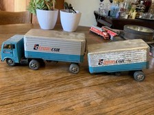 TC Transcon Semi Tractor and Two Trailers Friction Vintage