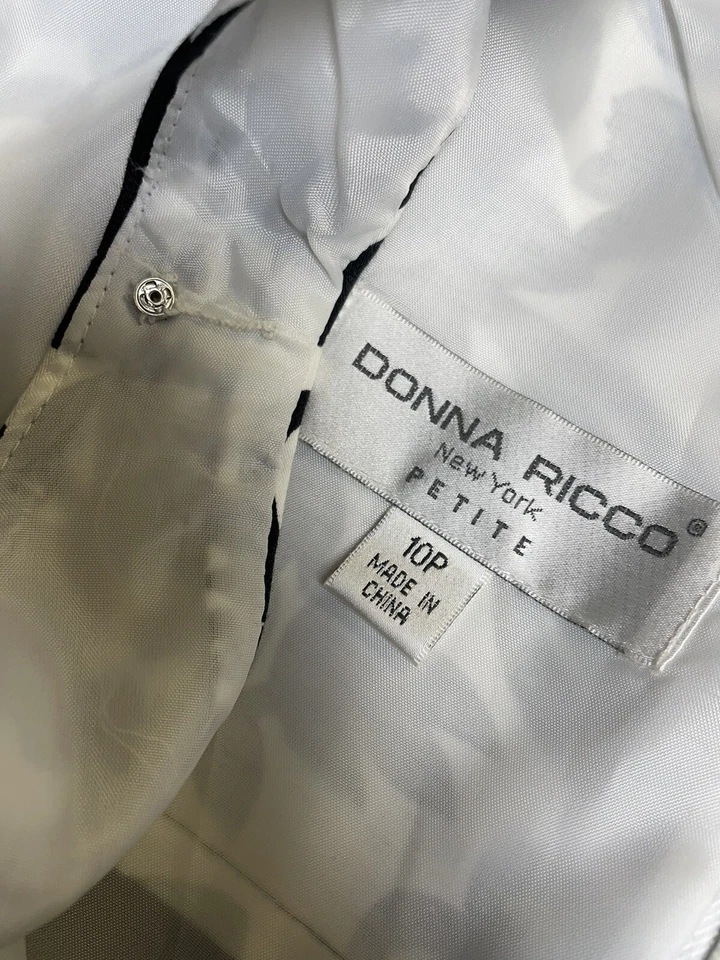 Vestido Donna Ricco NY Talla Pequeña S PS Precioso Floral Elastizado Cóctel Fiesta Foto 2 de 4