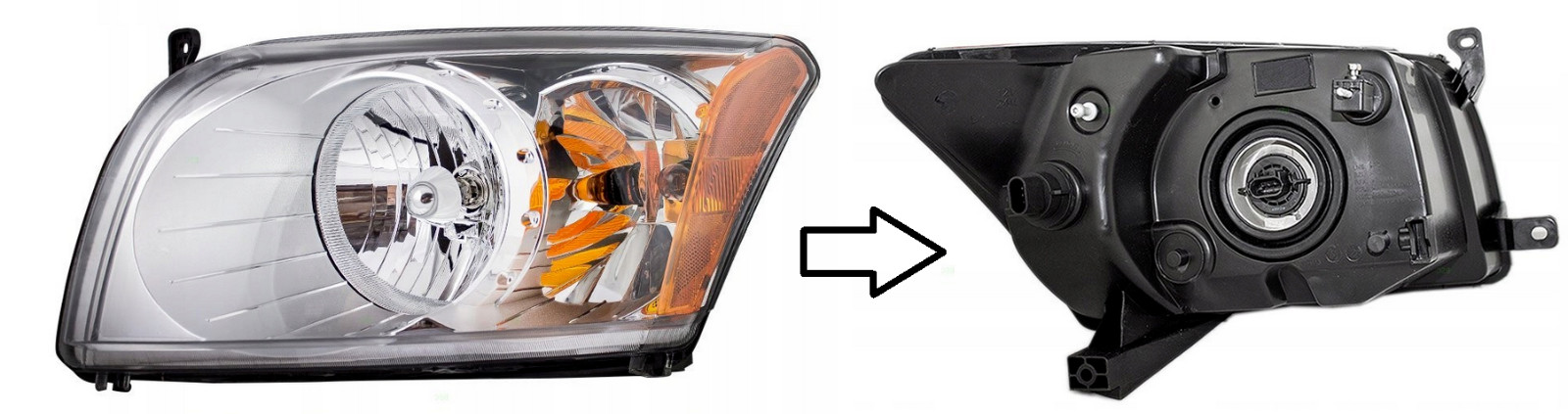Phare avant gauche Dodge Caliber manuel anti-buée résistant aux impacts de gravillons