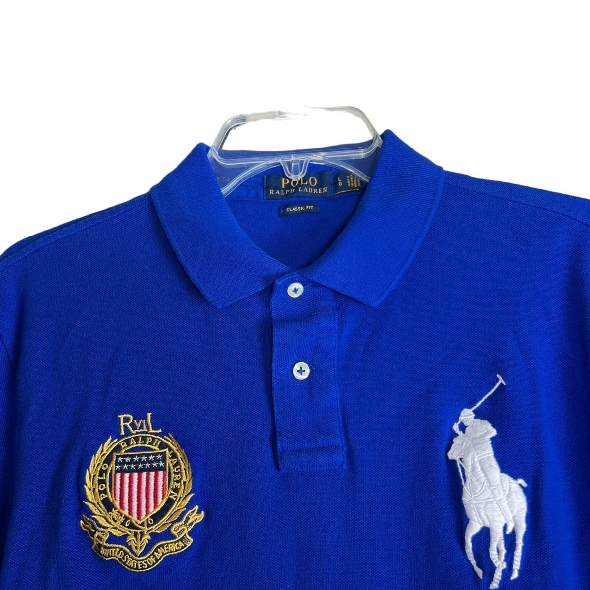 Polo Ralph Lauren Mens Polo Shirt Classic Fit Big Pony Red