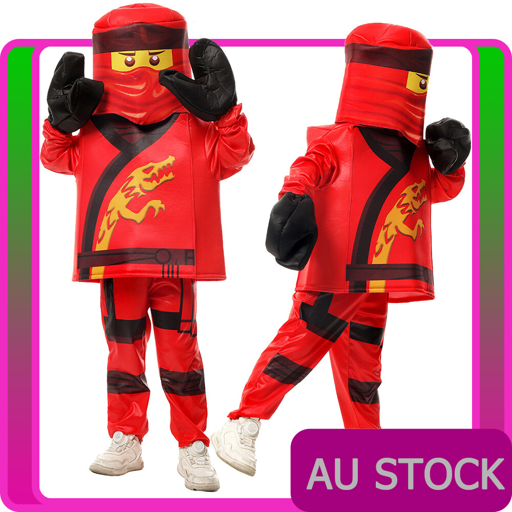 Kids Child Lego Ninjago Costume Prestige Kai Boys Ninja Cosplay