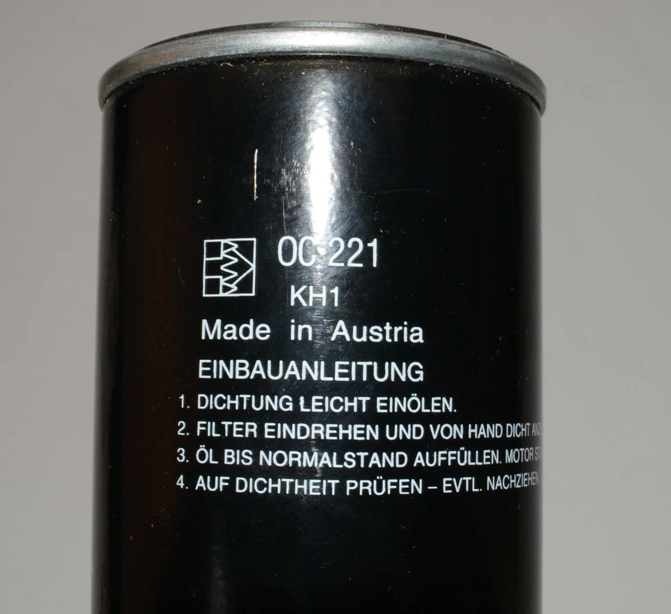 Filtro de aceite motor diésel original Audi 80 92-96 028115561 Foto 4 de 4