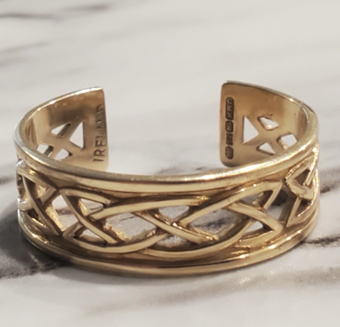 14k Solid Gold Ireland Adjustable Ring Or Toe Ring - image 4