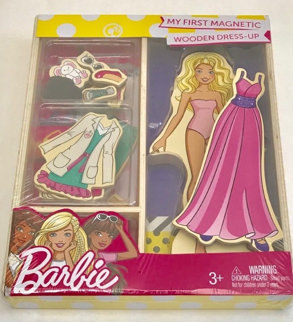 Barbie My First Wooden DressUp Doll Set U