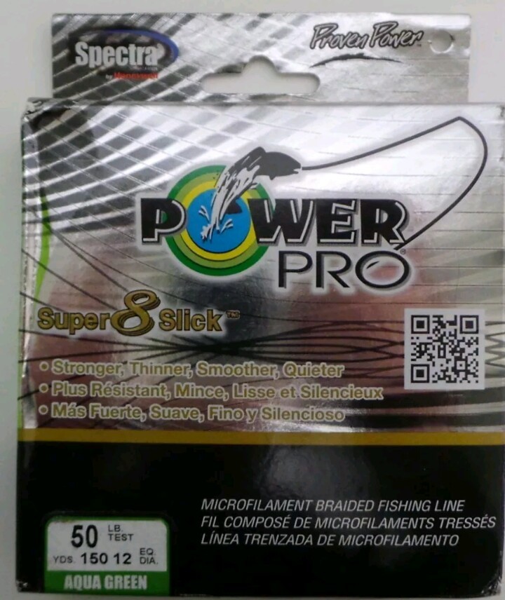 Línea de pesca multifilamento Power Pro Super X8 Slick V2 de 8 hilos