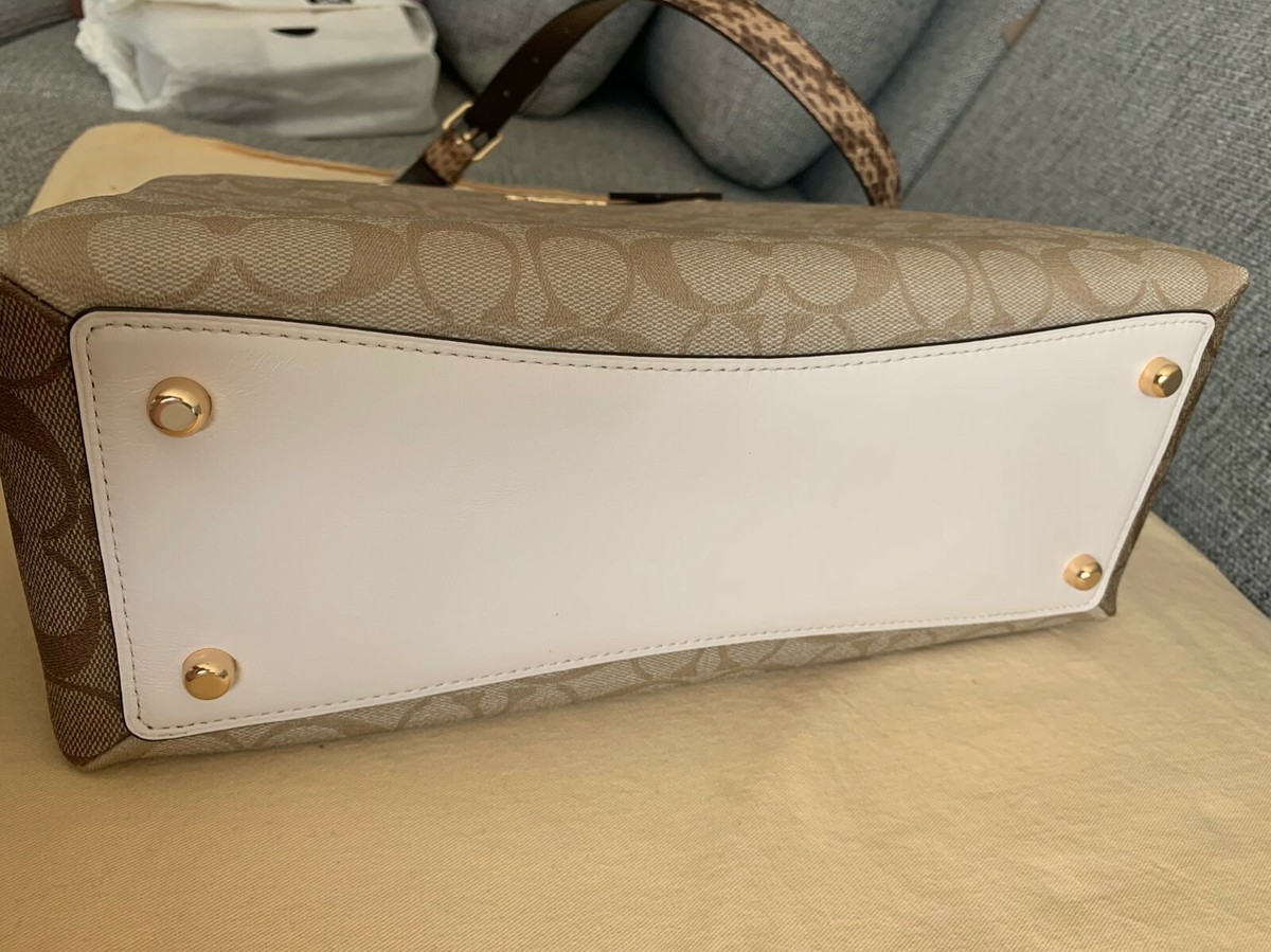 $478 NWT COACH Lillie Carryall Satchel Bag In Signature Canvas