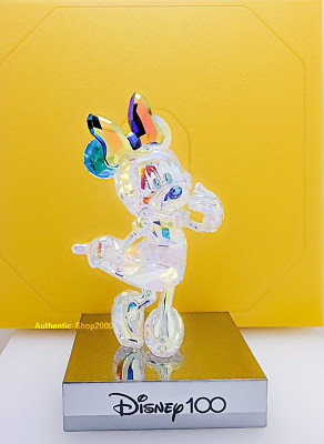 100% SWAROVSKI Crystal Disney100 Minnie Mouse Figurine Limited