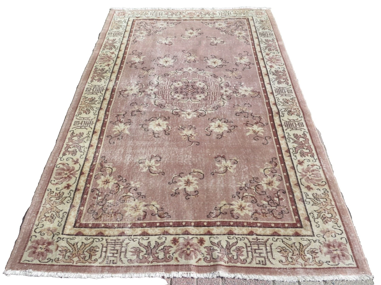 Romantic, Shabby Chic Rectangle Antique Rugs & Carpets