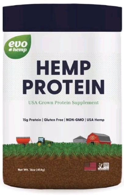 Evo Hemp Protein Powder, 15g Protein, 1.0 Lb