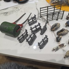 Vintage Collection Of lead Farm Animals & fence to Include Britains & Hills x 51