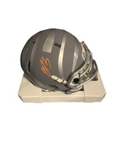 JERMAINE BURTON AUTOGRAPHED CINCINNATI BENGALS SLATE SPEED MINI HELMET BECKETT