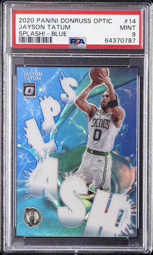 Jayson Tatum [Blue] #14 2020 Panini Donruss Optic Splash card