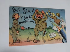 WWII US PROPAGANDA POSTCARD, "HUMOR" and RACIST