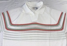 Vintage JC Penney Terry Cloth Polo White Perfect Condition Medium Men  s 38-40
