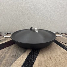 Calphalon 13" Everyday Pan #1383, Anodized Aluminum, Domed Lid, Stir Fry VG