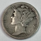 1920-S  10C Mercury Dime Very Fine 90 % Silver Coin- Tough Date And Mint Mark